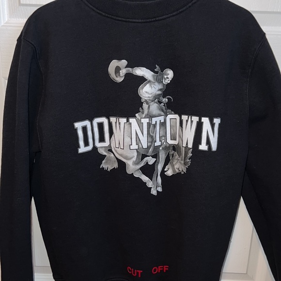 Off-White graphic print sweatshirt Downtown sweater pullover C/O Virgil Abloh - Picture 3 of 7